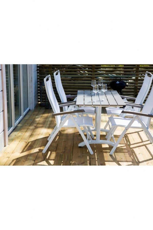 Ellos Albany Säätötuolit Valkoinen 2-Pakkaus