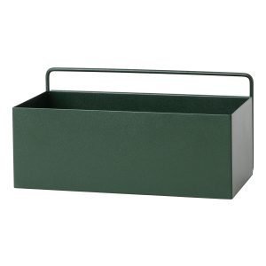 Ferm Living Wall Box Kukkalaatikko Suorakaide Tummanvihreä