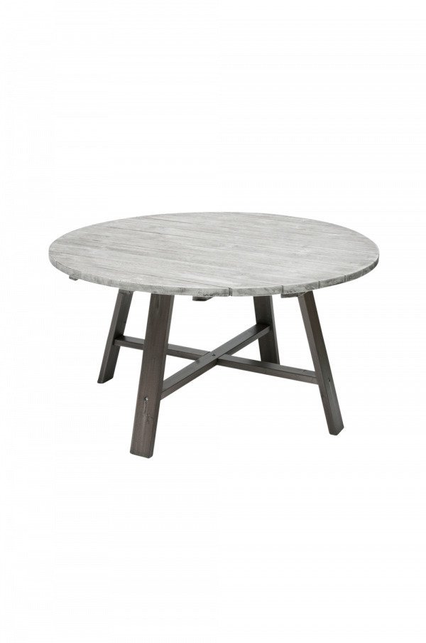 Hillerstorp Shabby Chic Pöytä Harmaa Ø 138 Cm