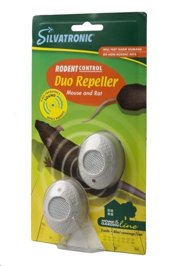 Silvatronic Duo Repeller Sähköinen Hiiren- Ja Rotankarkotin 2 Kpl
