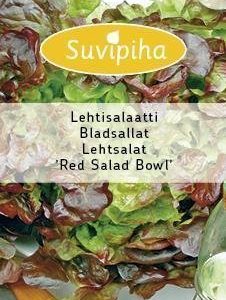 Suvipiha Lehtisalaatti Red Salad Bowl